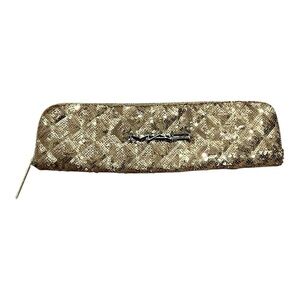 M.A.C. Gold Sequin Makeup Brush Cosmetic Bag